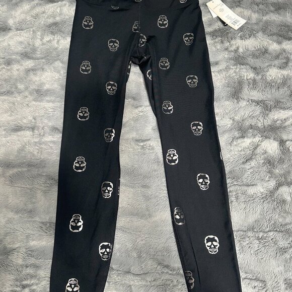 Edgy and Trendy: New Saks off 5th Leggings with Skull Design w/ Tags - Picture 2 of 3